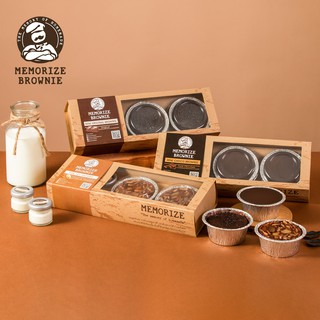 Mini Brownie Set เมมโมไรซ์ มินิบราวนี่ รวม 3 รส ขนมช็อคโกแลต Chocolate ช็อคโกแลต ของขวัญวันเกิดเพื่อน/แฟน Brownies