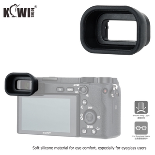 กีวีกล้องซิลิโคนอ่อนช่องมองภาพช่องมองภาพช่องมองภาพขยาย Eyecup สําหรับ Sony A6600 A6500 A6400 Eye Cup Protector แทนที่ Sony FDA EP17