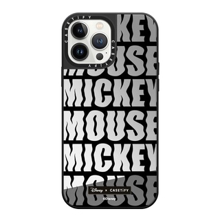 (พร้อมส่ง)สำหรับ 13/13Pro/13ProMax Casetify Mickey Wavy Name Mirror MS Case