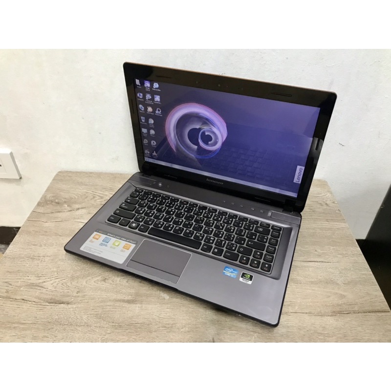 โน๊ตบุ๊ค Lenovo ideapad Y470 intel Core i7-2670QM CPU 2.20 GHz RAM 4 GB HDD 500 GB การ์ดจอแยก 2Gb