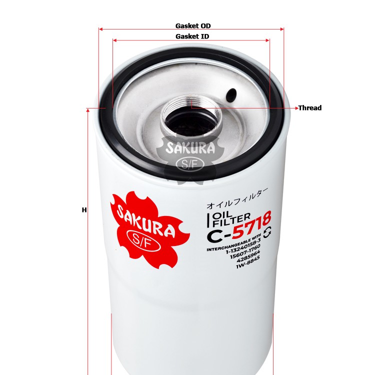 กรองน้ํามันเครื่อง CUMMINS รหัส C-5718/ 3889311 LF777 P550777 FJ-3007 ST10720 156071760 600-212-1510