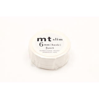 mt slim K matte white (MTSLIM23) / เทปตกแต่งวาชิ รุ่น slim ลาย K matte white แบรนด์ mt masking tape ประเทศญี่ปุ่น