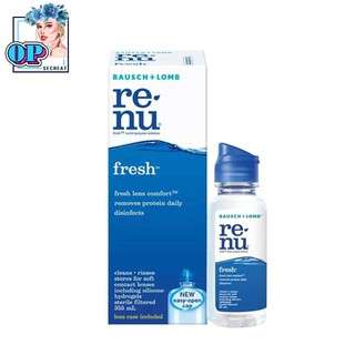 น้ำยาทำความสะอาดคอนแทคเลนส์  Renu Fresh 355 ML.