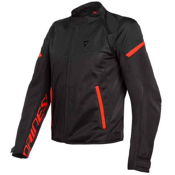 เสื้อการ์ด Dainese Bora Air Textile Jacket - Black / Fluo Red