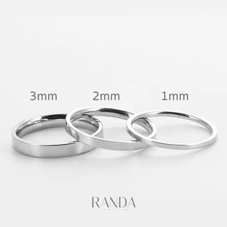 Randa แหวนสแตเลส สีดำเหลี่ยม หนา 1 mm 2 mm 3 mm สแตนเลส ไม่บิด ไม่เบี้ยว แข็งแรง ทนทาน ไม่ลอก ไม่ดำ แหวนคู่