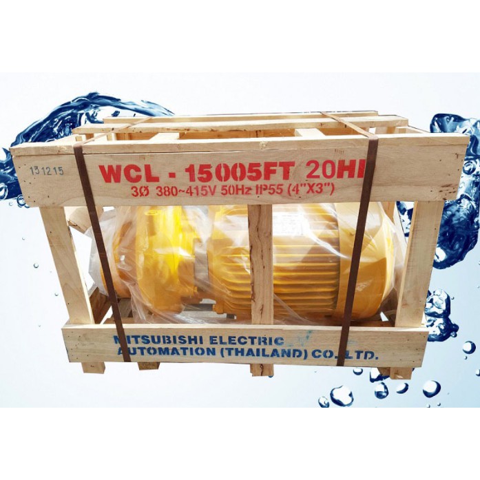 ปั๊มน้ำหอยโข่งชนิดน้ำมาก MITSUBISHI รุ่น WCL-15005FT ท่อ (2.1/2" x 2") มอเตอร์ 20HP/380V *มีหน้าแปลน*