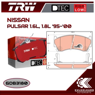 ผ้าเบรคหน้า TRW สำหรับ PULSAR 1.6L, 1.8L 95-00 (GDB3180)