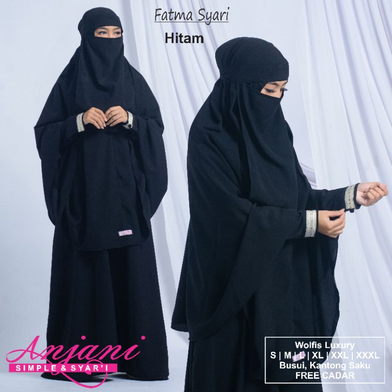 ธรรมดาsyari GamisชุดHijab Plus Veil Fatma Syari Gamis SyariชุดWolfis Busui Gamis