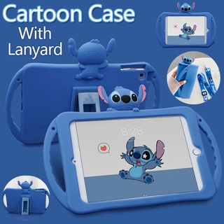 For Huawei Mediapad Matepad T10S T10 11 10.4 M6 10.8 เปลือก Handle Cute Cartoon Stitch Soft TPU Case สุนัขอบเชย ด้ามจับ เคสซิลิโคน