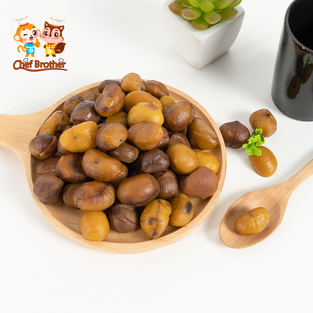 CHEFBROTHER เกาลัดแกะเปลือก เกาลัด เกาลัดอบ ( Chestnut ) ถั่วสุขภาพ อร่อยทุกที เกาลัด 80 กรัม
