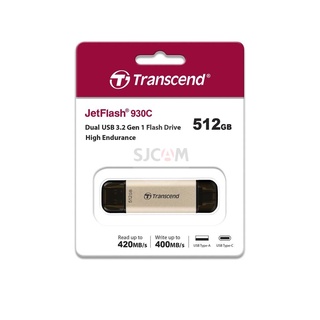 Transcend JetFlash 930C Flash Drive 512GB : USB Type-A and Type-C :รับประกัน 5ปี-มีใบกำกับภาษี-TS512GJF930C