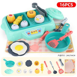 HYG 2 Color Puzzle Play House Shovel Simulation Egg Seafood Toy Girls Gift Fun Cooking Toys