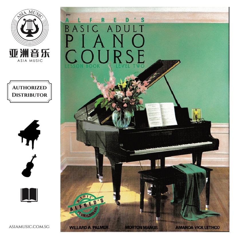 AUTHORZED DISTRIBUTOR - ALFRED MUSIC - ALFRED BASIC ADULT PIANO COURSE: LESSON BOOK 2