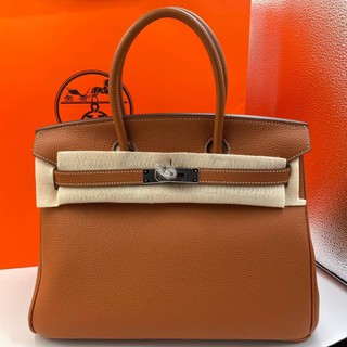 #Hermes #Birkin30cm #Togo สีน้ำตาล งาน Half Handmade หนังดีมาก Size 30cm