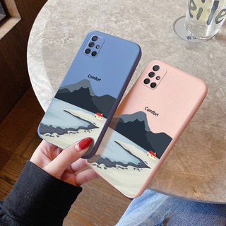 เคสโทรศัพท์มือถือซิลิโคนลายน้ําแข็งสําหรับ Samsung A71 4G A71 5G A72 5G A7 2018 A90 5G A81 A90 4G