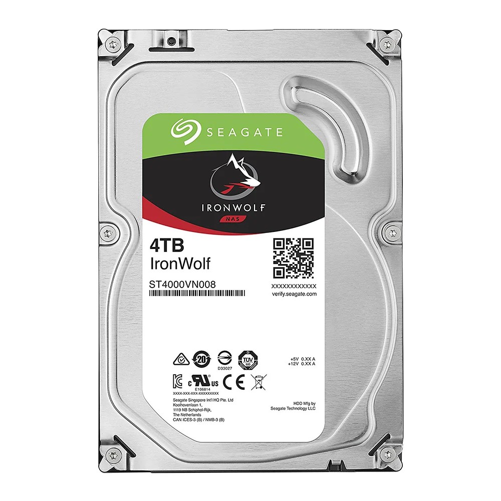 4 TB HDD (ฮาร์ดดิสก์แนส) SEAGATE IRONWOLF 5900RPM SATA3 (ST4000VN008)