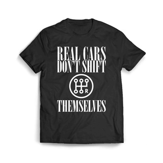 เสื้อผ้าผชเสื้อยืด พิมพ์ลาย Dont Shift Them Selves Real Cars สําหรับผู้ชายS-5XL