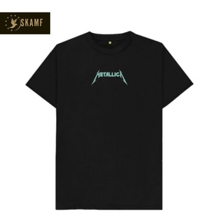 เสื้อยืดผ้าฝ้ายพิมพ์ลายขายดี เสื้อยืด พิมพ์ลาย Metallica BAND | เสื้อยืด พิมพ์ลาย Metalica BAND Music (OVERSIZE)