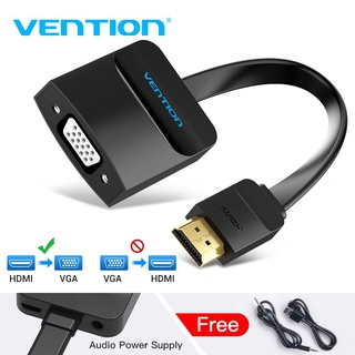 Vention อะแดปเตอร์ แปลง HDMI ตัวผู้ เป็น VGA ตัวเมีย 1080P พร้อมเสียง สำหรับ HDTV PS3 PS4 Xbox โปรเจคเตอร์ 42154