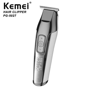 Kemei ปัตตาเลียนตัดผมไฟฟ้าหน้าจอ Lcd km - 5027