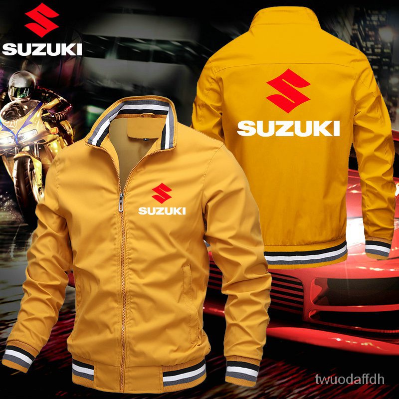 Fashion Suzuki Motorcylce Racing Team Jacket Outdoor Sport Coat Motorcycle Men's Zipper Jacket Bomber Jacket pXsC