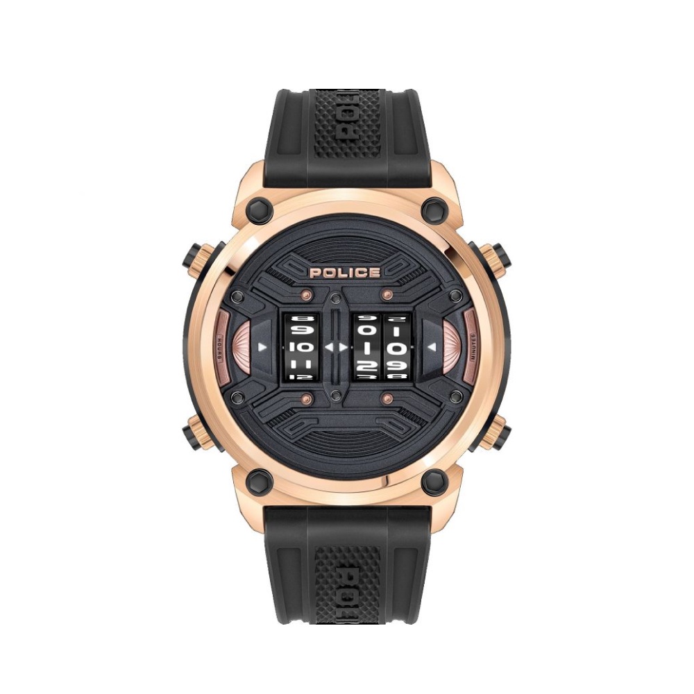 (ของแท้ประกันช้อป) POLICE นาฬิกาข้อมือผู้ชาย Multifunction ROTOR watch รุ่น PEWJP2108303 สีดำ นาฬิกาข้อมือ