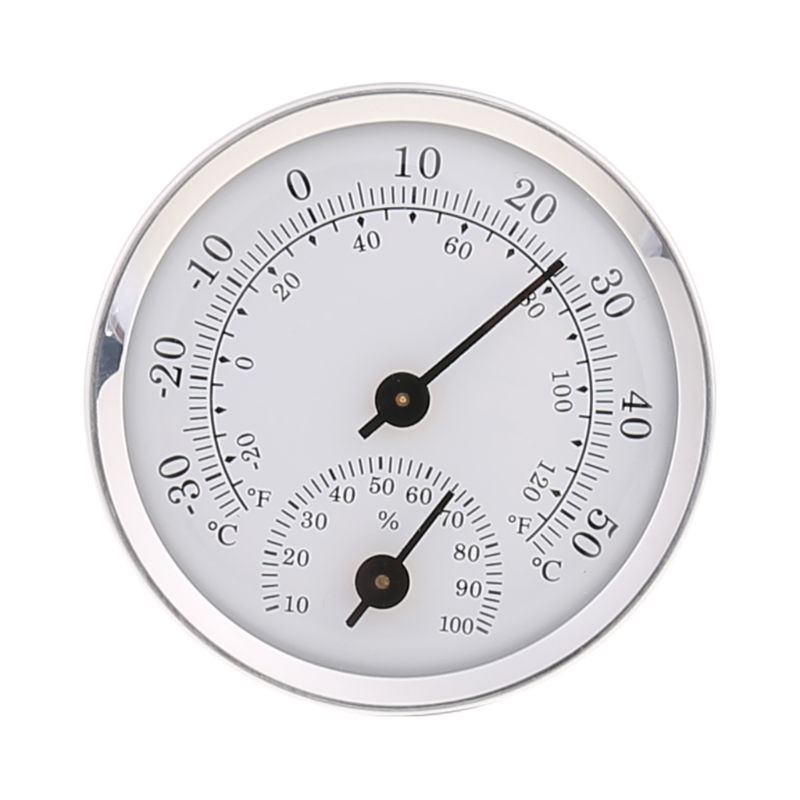 WER Wall Mounted Temperature Humidity Meter Thermometer &amp; Hygrometer For Sauna Room Household