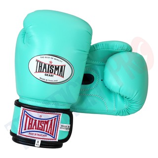 Thaismai นวมมวย รุ่น BG-124 - สีเขียวมินท์ หนังเทียม - Boxing Gloves Mint Green BG-124 PU