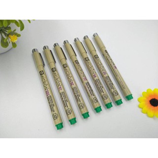 ปากกา SAKURA Pigma micron (หมึกสีเขียว)