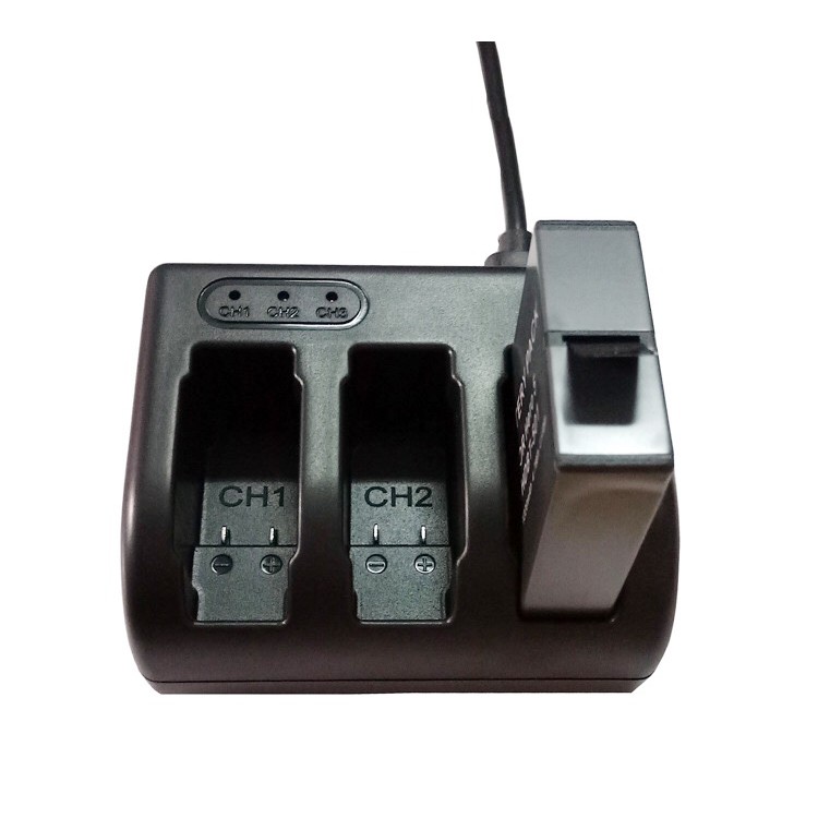 3-Channel Charger for GoPro Hero 5 / Hero 6 / Hero 7 ช่องชาร์จ 3 ช่องสำหรับ GoPro Hero 5 / Hero 6 / Hero 7