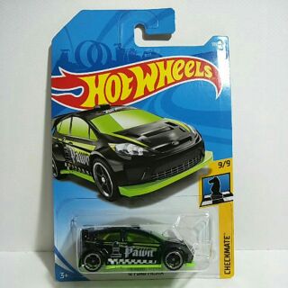 รถเหล็ก Hot wheels 12 FORD FIESTA ดำเขียว (ib6001)