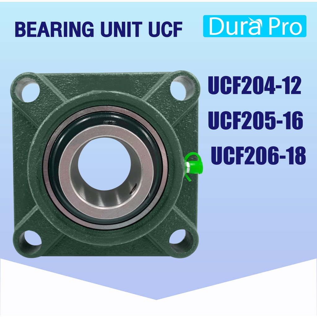 Ucf204-12 Ucf205-16 Ucf206-18 ตลับลูกปืนตุ๊กตา Bearing Units Ucf204-12 