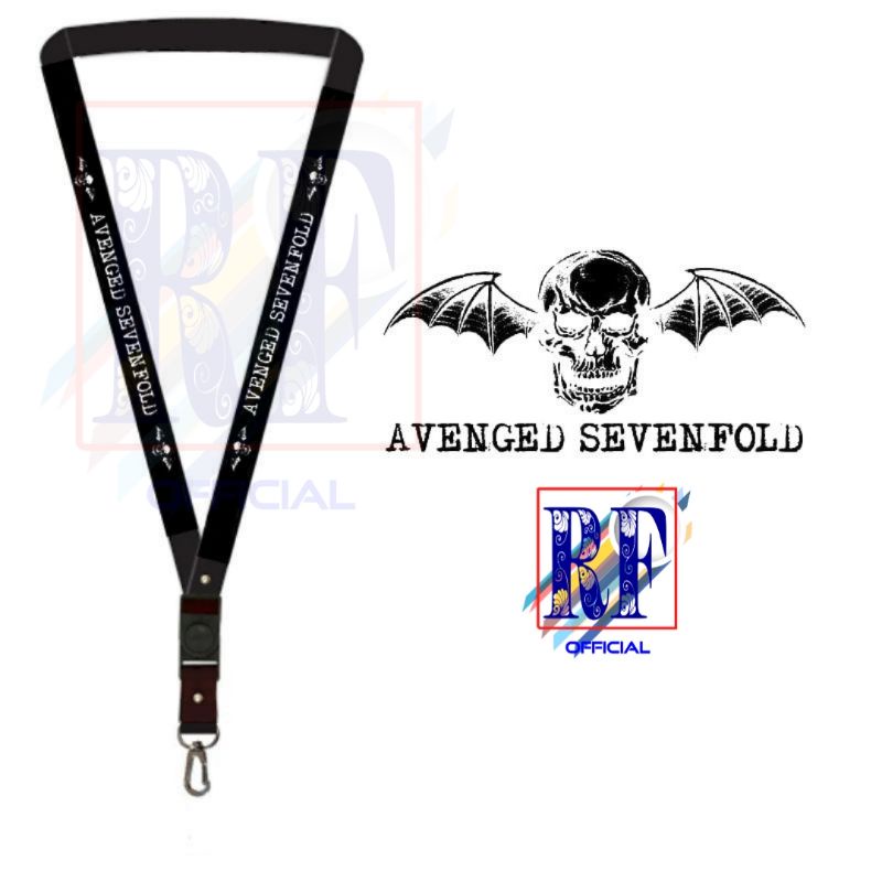 GANTUNGAN AVENGED SEVENFOLD พวงกุญแจโลหะเพลง rock hard metalcore lanyard band คอโซ่ id การ์ดชื่อแท็ก