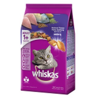 Whiskas Mackeral Flavor Adult Cat Food 1.2kg วิสกัส อาหารแมว รสปลาทู สำหรับ แมว อายุ 1 ปี ขึ้นไป 1.2kg