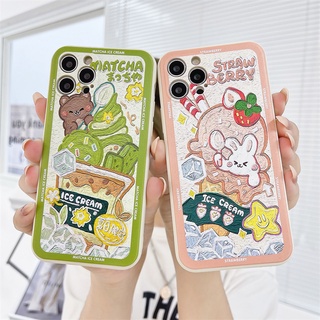 เคสโทรศัพท์มือถือ กันกระแทก ลายไอศกรีมมัทฉะ สําหรับ Xiaomi Redmi POCO X3 NFC X3 PRO M3 Redmi 9 9C NFC 9A 9i 9T 9 PRO Power 10X POCO M2 PRO Redmi Note 9 8 10 10S 9 PRO MAX 9S