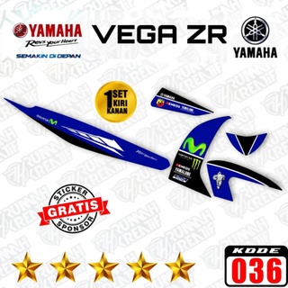 สติกเกอร์รูปลอก ลาย Vega ZR 115 (Motive Yamaha MOTO GP) Vega ZR MOVISTAR Striping Vega ZR Sticker Vega ZR Lis Vega ZR | สติกเกอร์รูปลอก ลาย Spark 115 i - Decal Sight 115 Sirius 115 i