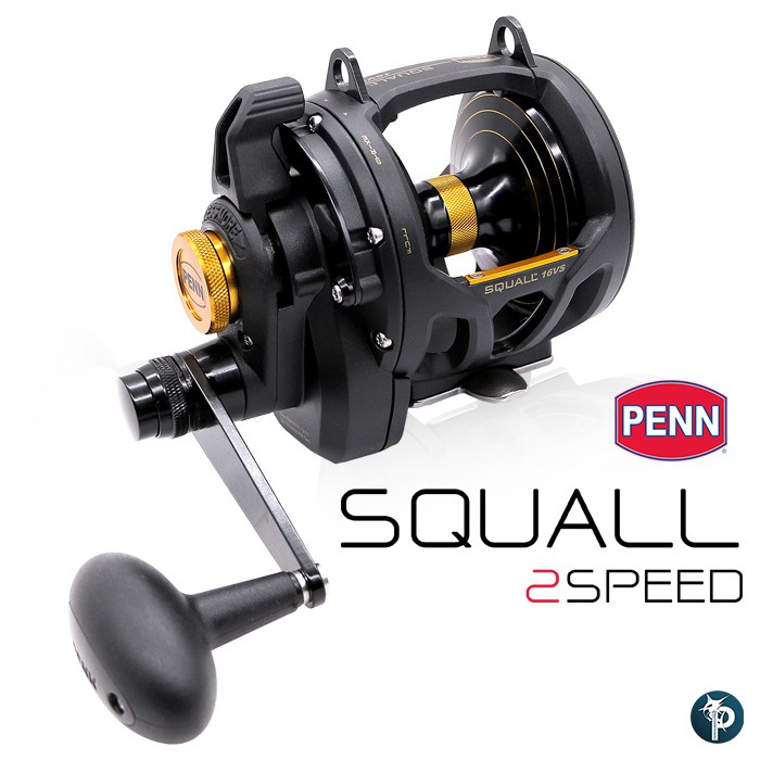 รอกเบท PENN SQUALL 2-speed  16VS สำหรับตกปลา