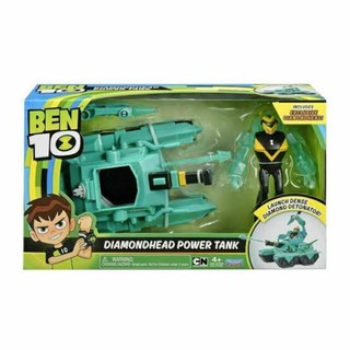 BEN 10 DIAMONDHEAD POWER TANK VEHICLE FIGURE PLAYSET CARTOON NETWORK #เบนเทน