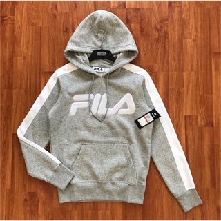 FILA⏸LOGO HOODIE เสื้อฮู้ดแท้⛔️ราคารวมค่าจัดส่งค่ะ⛔️