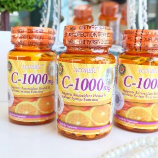 ACORBIC C-1000 mg วิตามินซีจากธรรมชาติ 100% 
นำเข้าจากอเมริกา