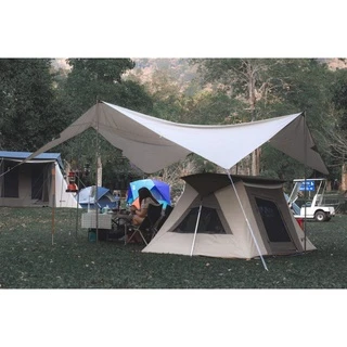 ฟลายชีท TARP 4.5x5 ผืนผ้า วัสดุ TN ผ้าระบายอากาศได้ กันน้ำ100% ฟลายชีทไทย flysheetthai