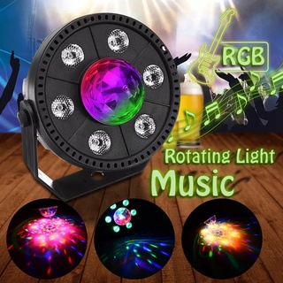 ⚡ขายถูกที่สุด⚡LED Party Light ไฟดิสโก้ ไฟ LED ไฟเทค ปาร์ตี้ ไฟเวที ดิสโก้ผับ ไฟงานปาร์ตี้  6 LED RGB Par Party light