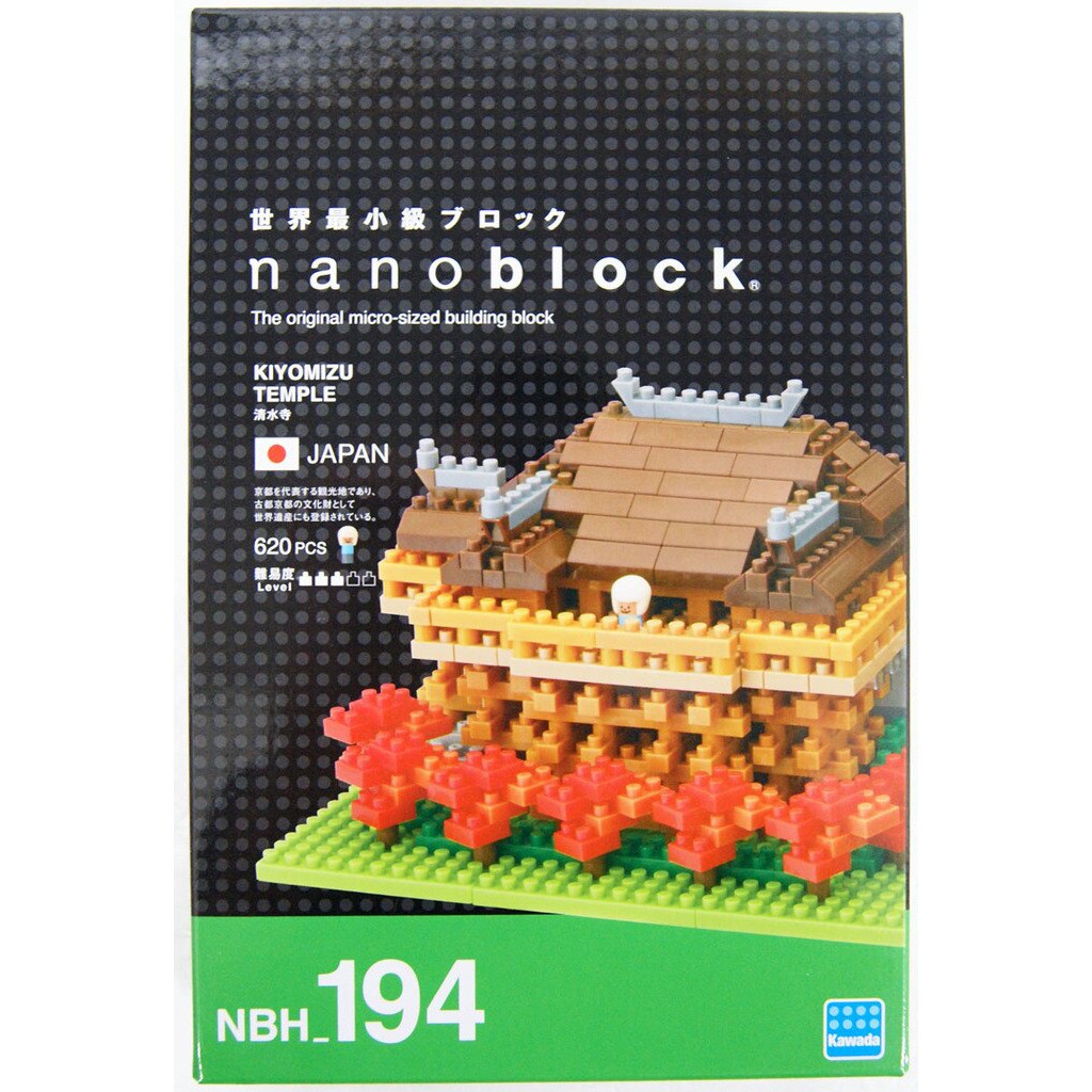 ของแท้จากญี่ปุ่น🧡 Kawada NBH_194 Nanoblock Kiyomizu-dera Temple นาโนบล็อควัดน้ำใส