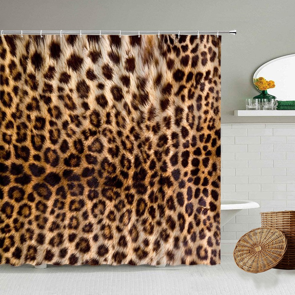 leopard print bathroom accessories