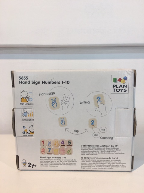 PlanToys Hand Sign Numbers 1 - 10 ของเล่นนับเลขภาษามือ ของเล่นเสริม ...