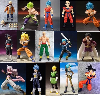 [ส่งฟรี] โมเดล SHF Saiyan Zamas Broly Dark Goku Vegeta Cloth สูง 15 cm