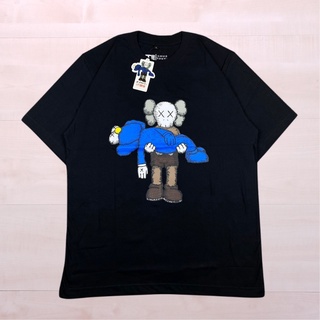 เสื้อยืดโอเวอร์ไซส์Uniqlo X KAWS เสื้อยืด สีดําS-3XL