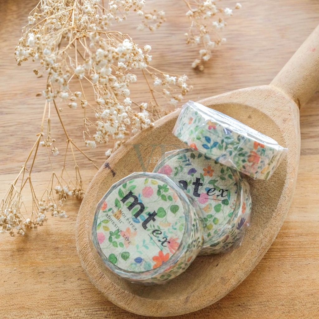 MTEX1P109R : MT EX - ดอกไม้สีน้ํา (แพ็ค 7M ใหม่)