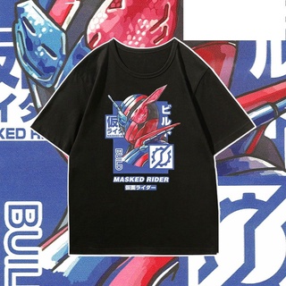 เสื้อยืดโอเวอร์ไซส์Kamen Rider เสื้อยืดชาย Zero-one01 Time King bulid Kai Wukong I แขนสั้น Ex-aid สองมิติอะนิเมะS-4XL