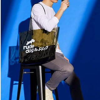 Rudedog By Hashtag กระเป๋า ECO BAG วัสดุPVใสกันน้ำ ลิขสิทธิ์แท้